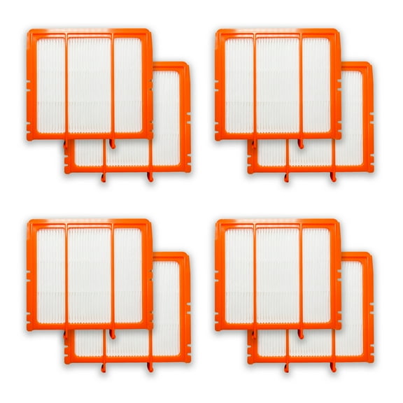 Nispira AV2501AE True HEPA Vacuum Filter for Shark AV2501S RV2502AE RV2520AOUS AV2510AOUS AV2511AE RV2610WA RV2610WD 137KY2500 UR2500SR 8 Pack