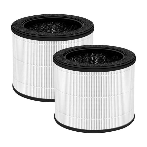 Nispira Airmega 100 3-in-1 True HEPA Activated Carbon Filter Replacement For Coway Airmega 100 Air Purifier, 2 Pack