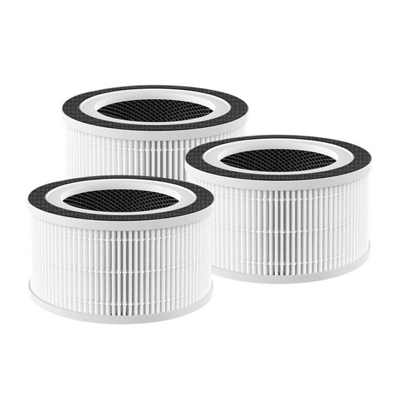 Nispira Allo 3-in-1 True HEPA Filter + Carbon Compatible with MOOKA Allo and Honati Air Purifier, Miroco, Vanaheim and Saki Air Purifier, 3 Filters