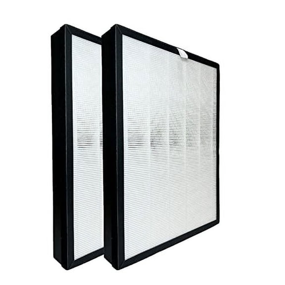 Nispira BKJ-33 3-in-1 True HEPA Filter Replacement For Colzer Air Purifier Remove Smoke Pet Smell, 2 Pack
