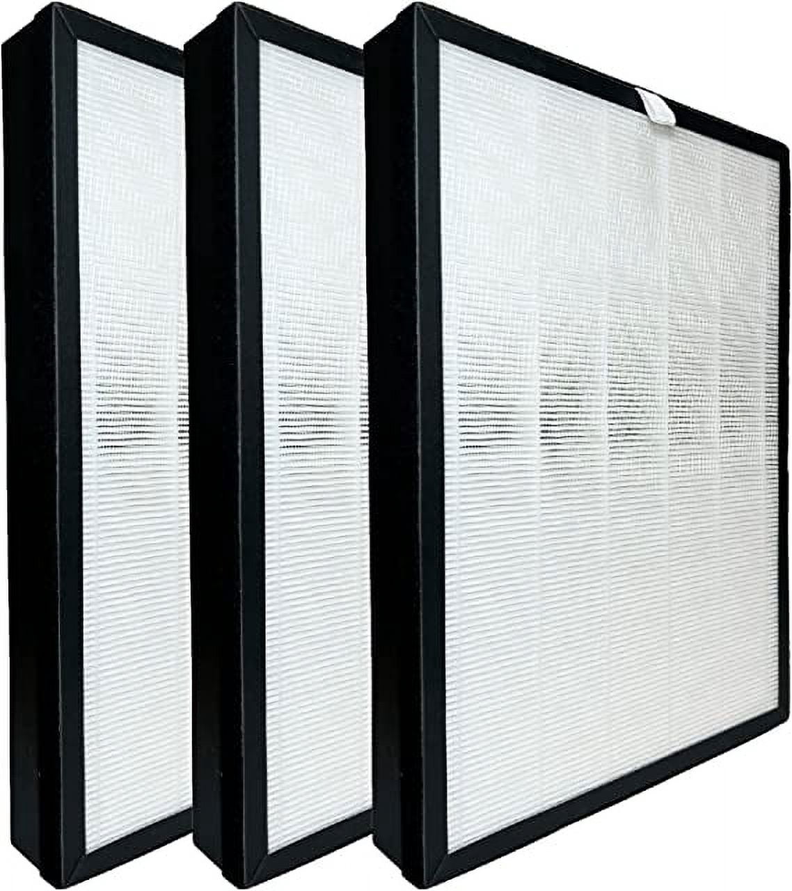 Nispira BKJ-33 3-in-1 True HEPA Filter Replacement For Colzer Air Purifier Remove Smoke Pet Smell, 3 Pack