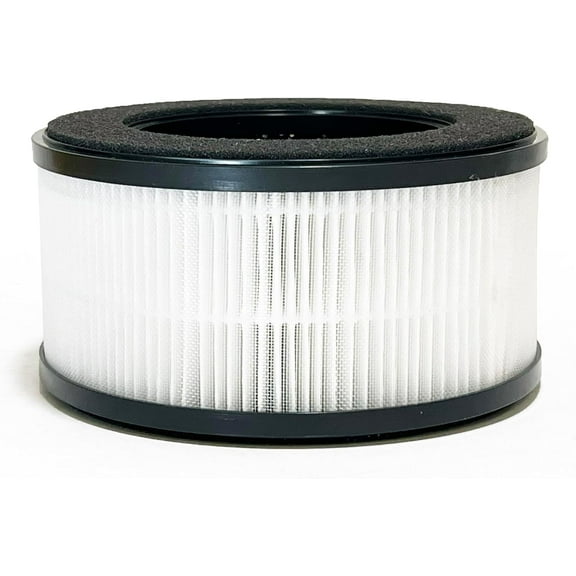 Nispira BS-01 3-In-1 True HEPA Filter Replacement Compatible with Slevoo Air Purifier BS-01 | Removes Smoke, Chemical VOCs, Odor | 1 Pack