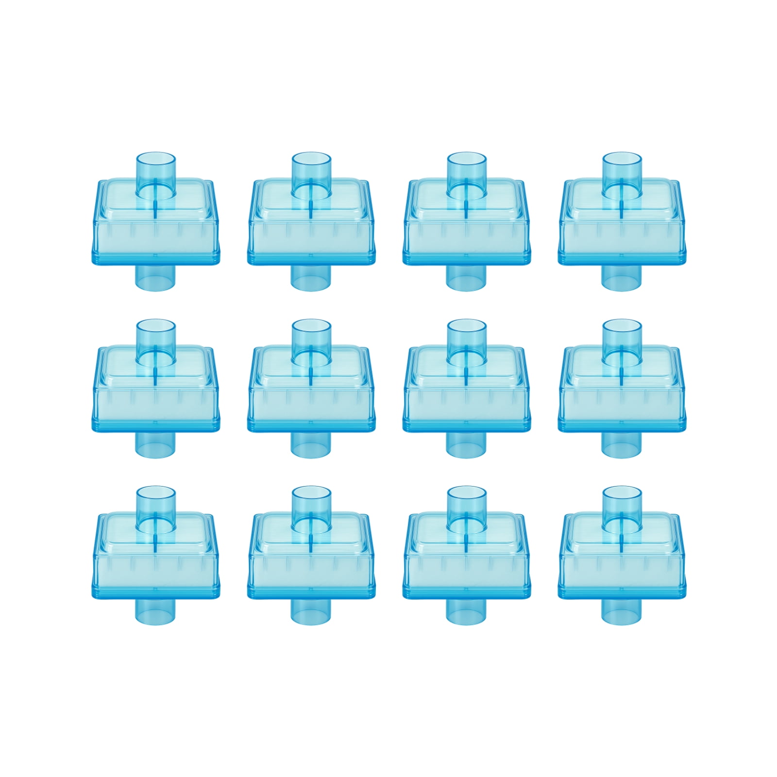 Nispira CPAP Inline HEPA Filters, Compatible with BiPAP and CPAP Machines, Fit DreamStation Standard Tubing (22mm) and Machine Outlet (25mm), 12 Pack