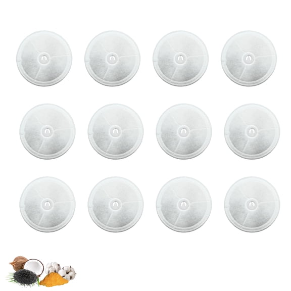 Nispira Cat Water Fountain Filter Replacements for Eversweet 2S/3/3 Solo/Solo SE Cybertail Pet Water Dispenser Triple Filtration, 12 Packs