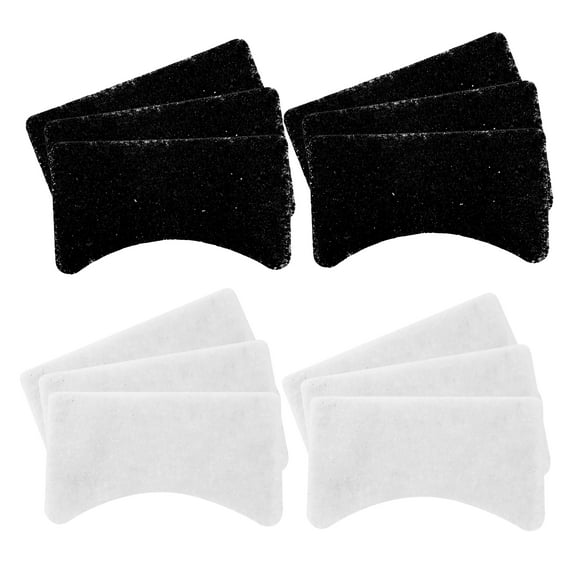 Nispira Charcoal and Oil Vapor Air Fryer Replacement Filters Compatible with OVENTE 1.5 Liter Electric Deep Fryer FDM1501BR model, 6 Pack