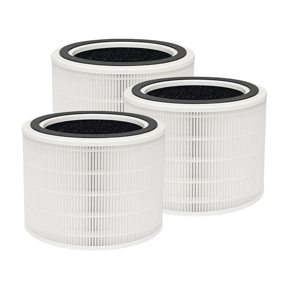 Nispira Core 200S 3-in-1 True HEPA Replacement Filters For Air Purifier Core 200S-RF, 3 Packs
