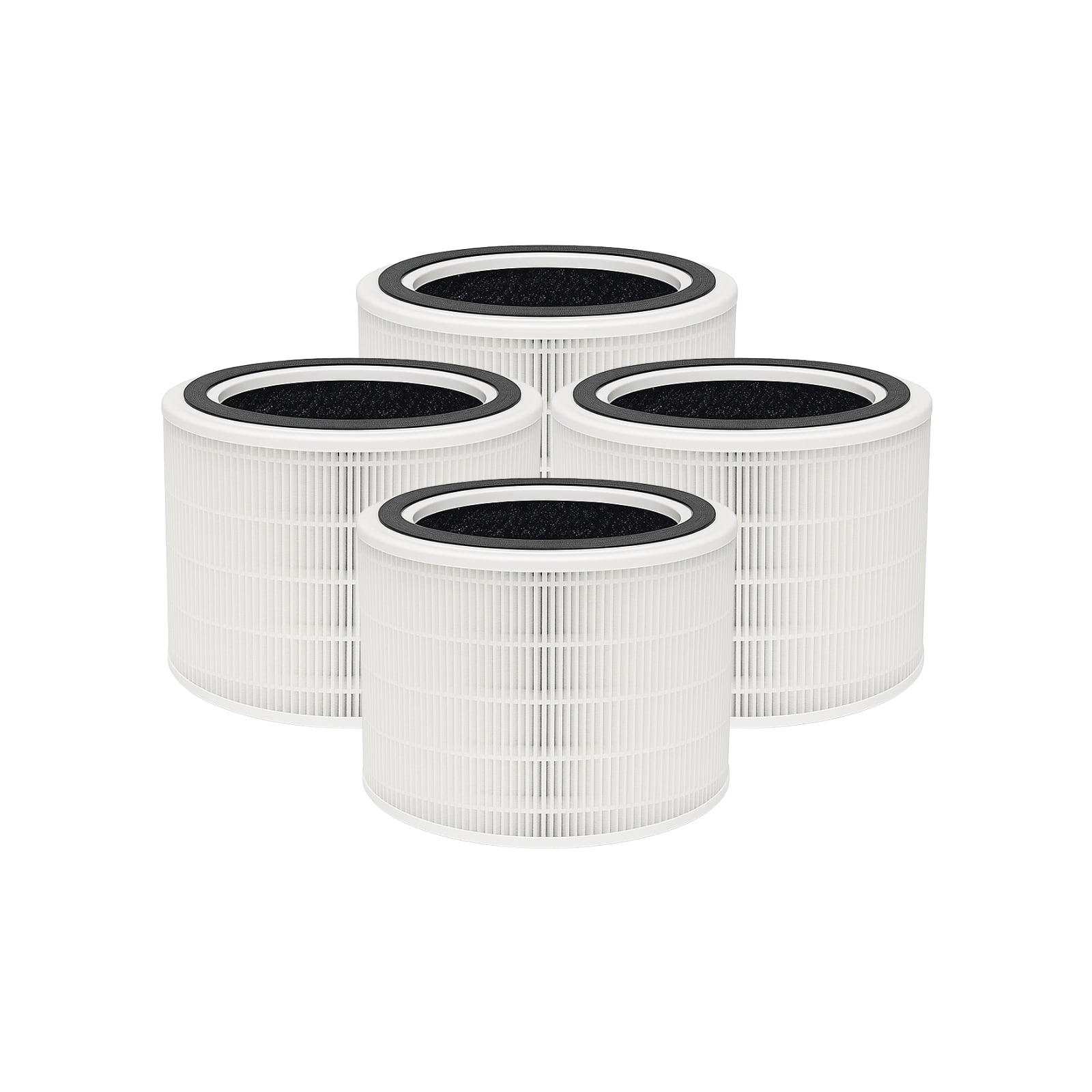 Nispira Core 200S 3-in-1 True HEPA Replacement Filters For Air Purifier Core 200S-RF, 4 Packs