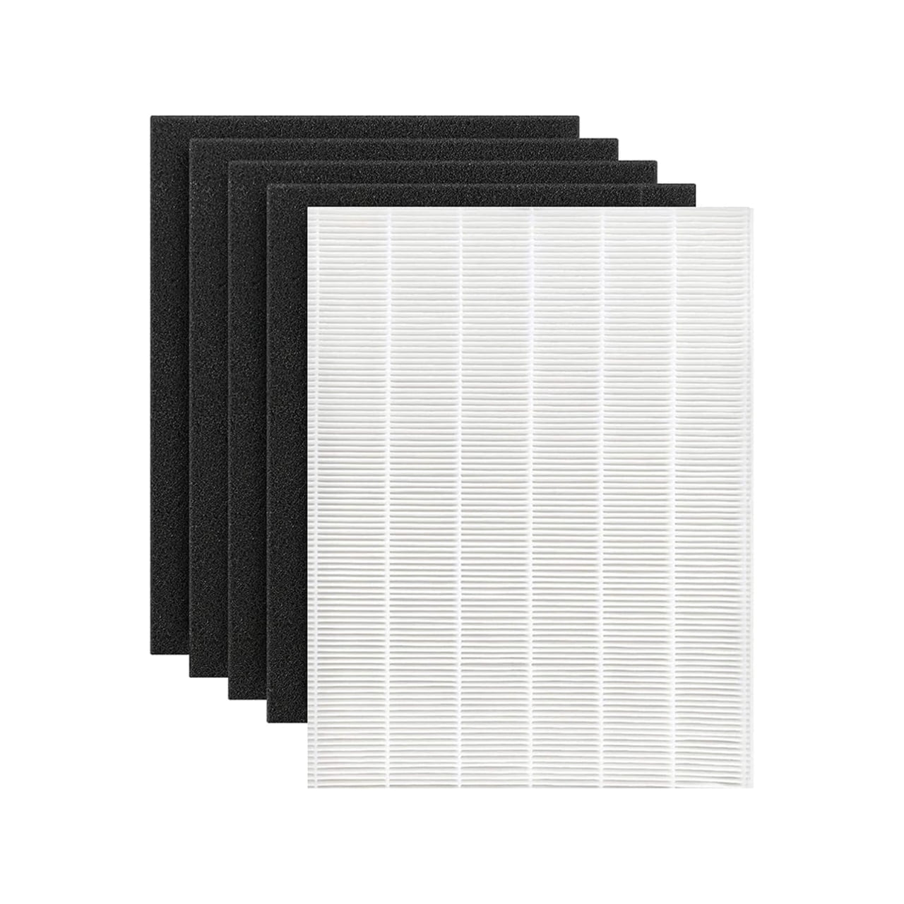 Nispira D480 Replacement Filter Set Compatible with Winix D480 Air Purifier, Replaces Part 1712-0100-00, Includes 1 HEPA Filter and 4 Carbon Filters, 1 Set