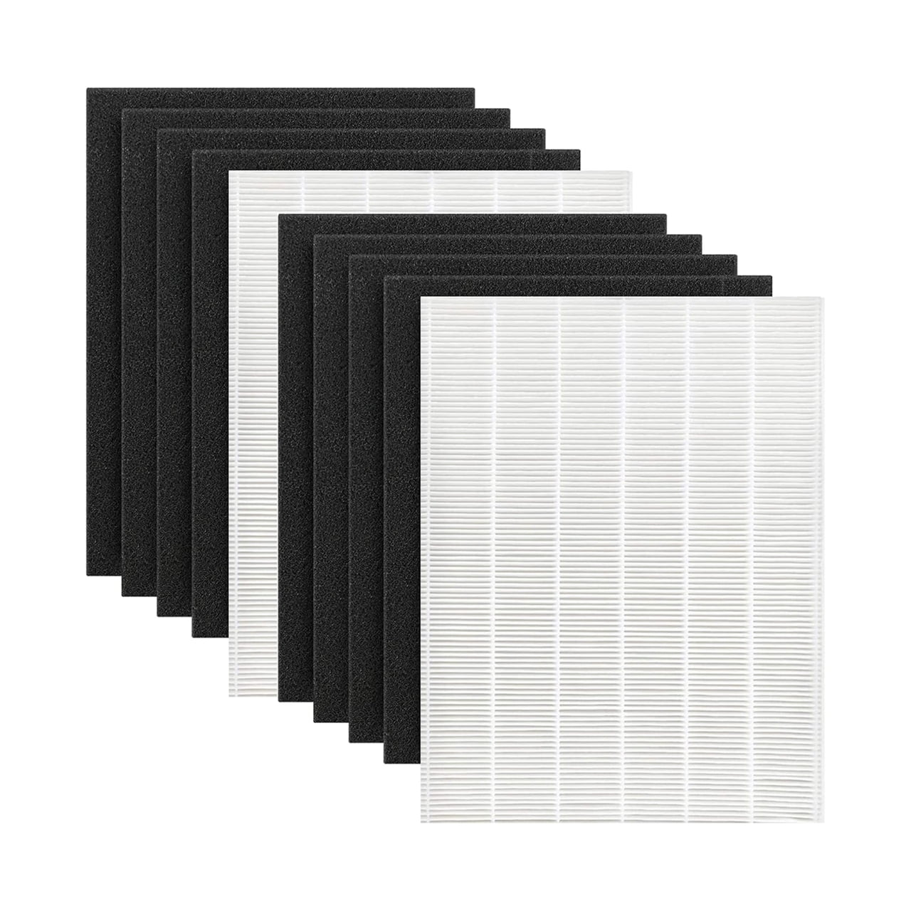 Nispira D480 Replacement Filter Set Compatible with Winix D480 Air Purifier, Replaces Part 1712-0100-00, Includes 1 HEPA Filter and 4 Carbon Filters, 2 Set