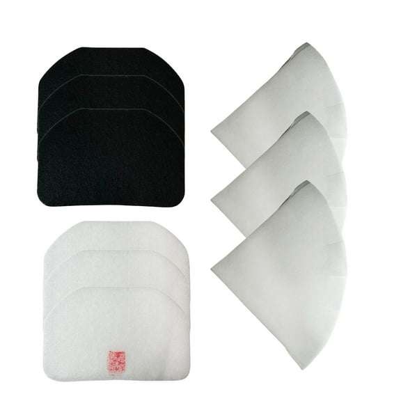 Nispira FK6 Replacement Filters Compatible with DeLonghi Deep Fryer Models D650UX D677UX D689UX, 3 Packs