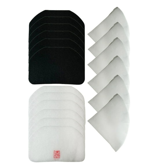 Nispira FK6 Replacement Filters Compatible with DeLonghi Deep Fryer Models D650UX D677UX D689UX, 6 Packs