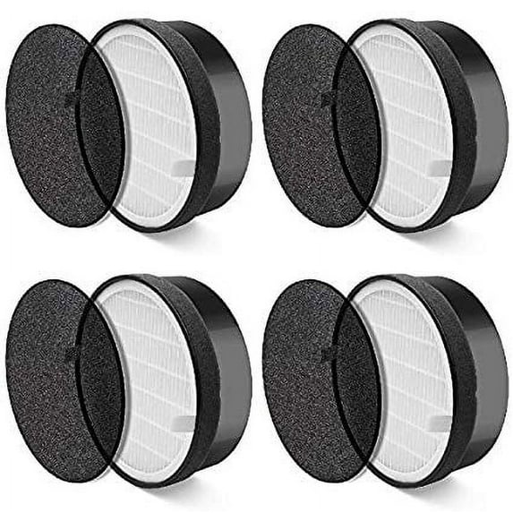 Nispira HEPA Air Filter Replacement Compatible with Air Purifier LV-H132, Compared To Part LV-H132-RF, 4 Packs