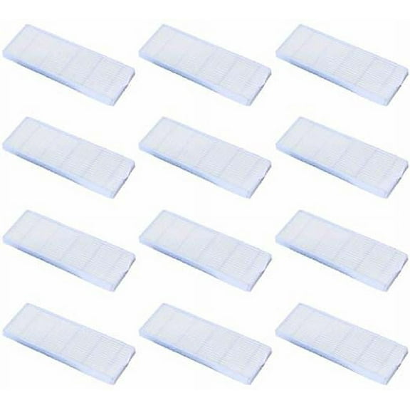 Nispira HEPA Filter Compatible Ilife Model A6 A4 A4s Robotic Vacuum Cleaner, 12 Packs