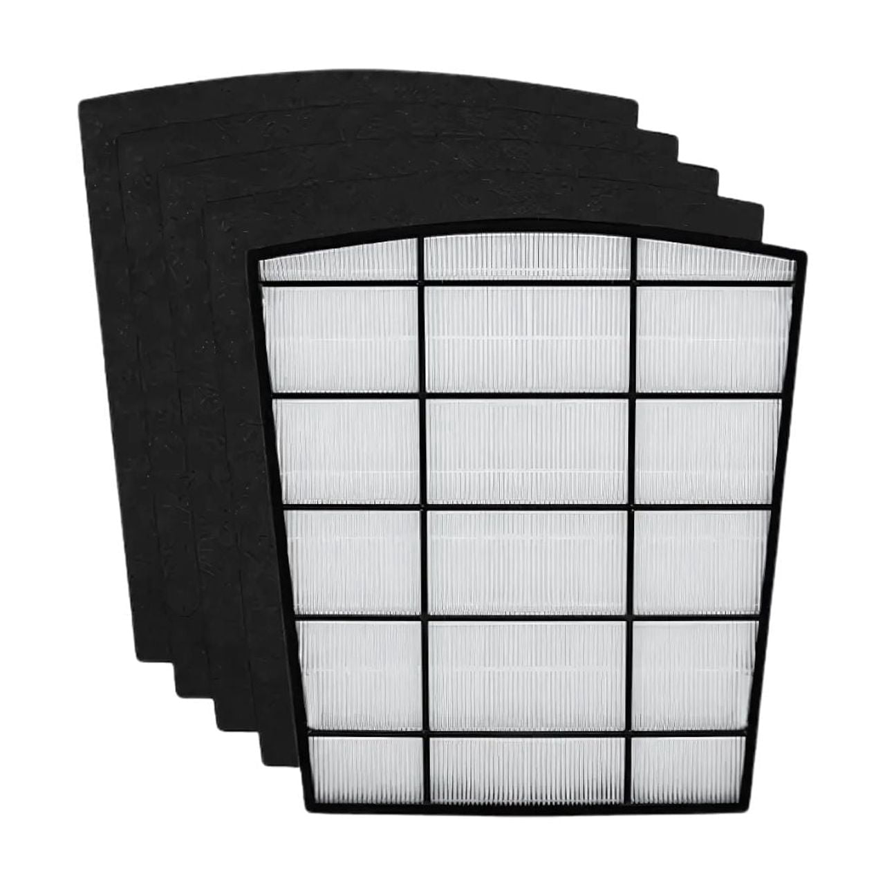 Nispira HP800 Replacement Filter for Hunter HP800 Multi-Room Large Console Air Purifier Series (1) True HEPA + (4) Activated Carbon Pre Filter