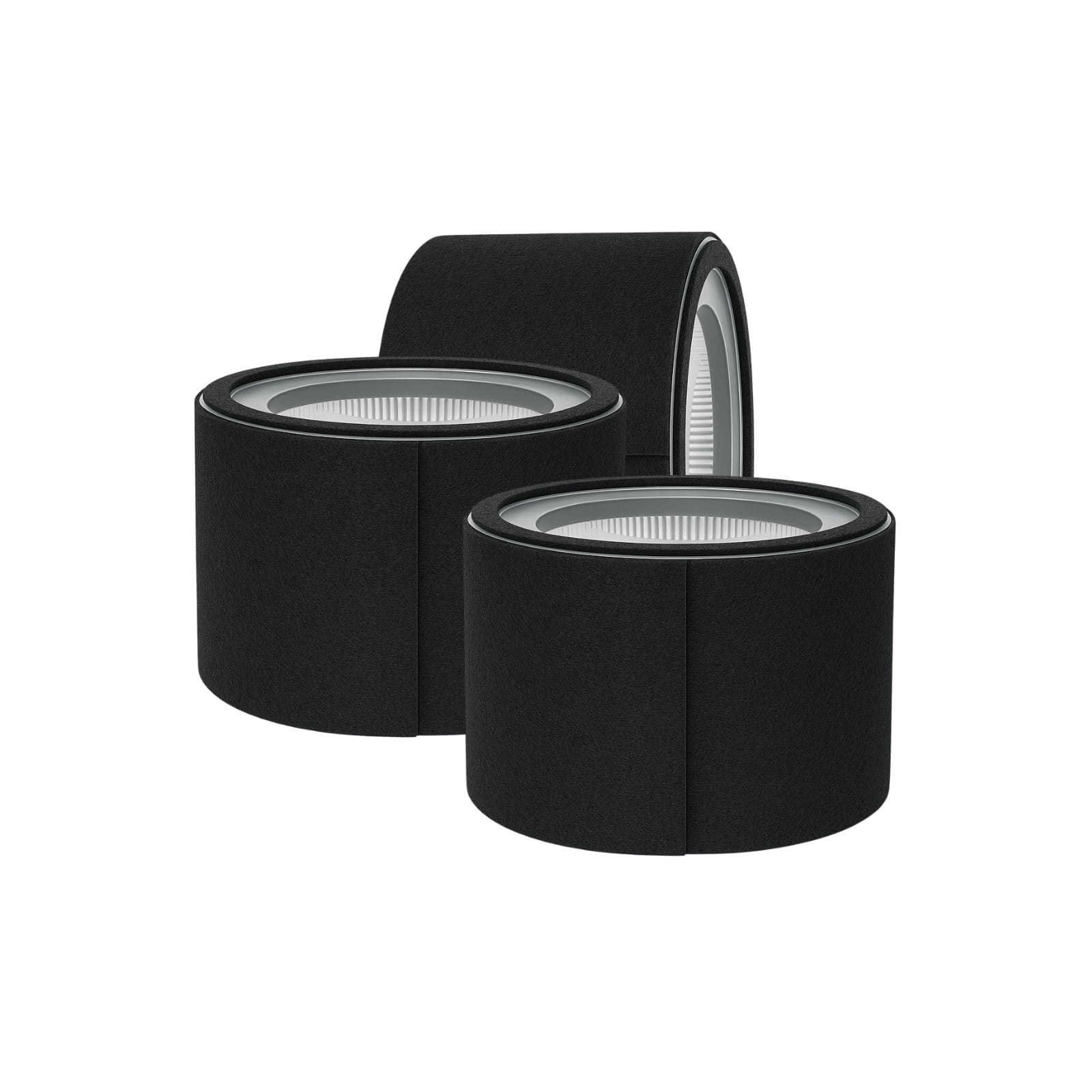 Nispira HS-1946 True HEPA Activated Carbon Pre-Filter Replacement For Crane Air Purifier EE-5068, Jetery JT-8115M Air Purifier | Removes Smoke, Dust, VOCs | 3 Pack