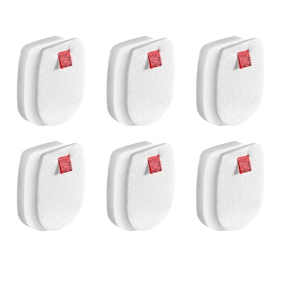 Nispira IZ300 IZ300UK Foam Felt Sponge Filters for Shark IZ300UKT IZ320 IZ320UK IZ320UKT Anti Hair Wrap Cordless Vacuum Cleaners Accessory Filters, 6 Sets