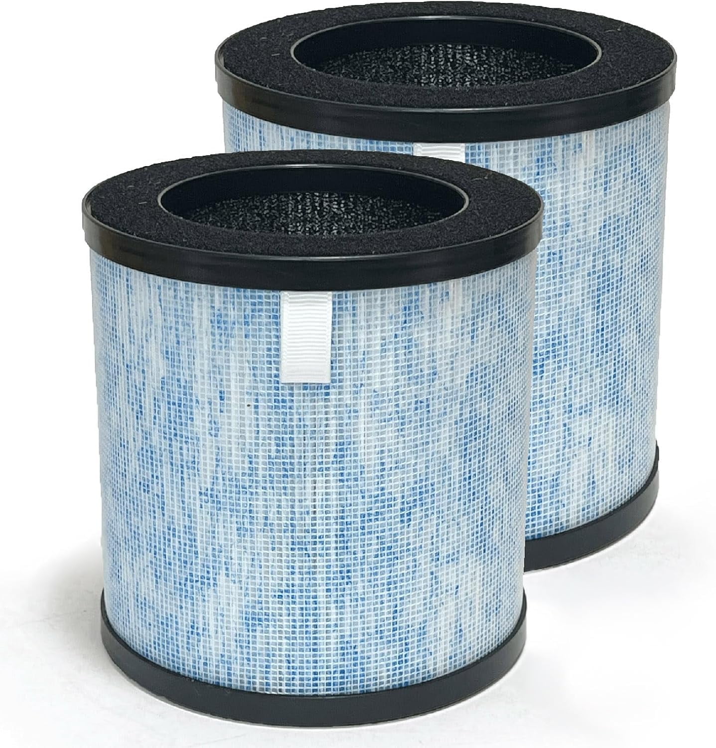 Nispira MJ002h 3-In-1 Activated Carbon True HEPA Filter Replacement For Pomoron Air Purifier MGK21J02 Part MJ002H-RF | Removes Smoke, Chemical VOCs, Odor, Pet Dander | 2 Pack