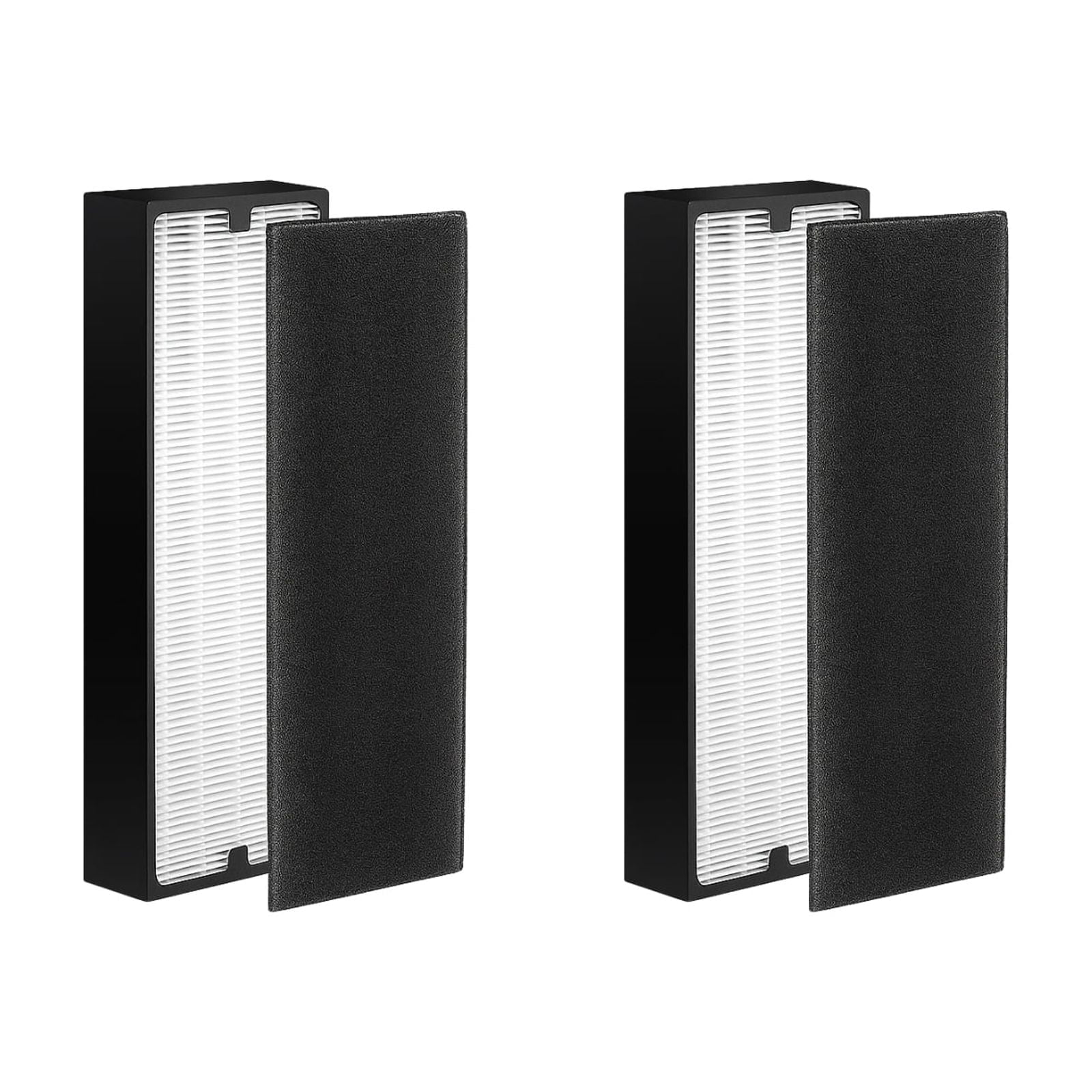 Nispira Particle/Carbon HEPA Filter Set For Blueair Sense+ Sense Air Purifier | Removes Smoke, Chemical VOCs, Odor, Pet Dander | 2 Sets