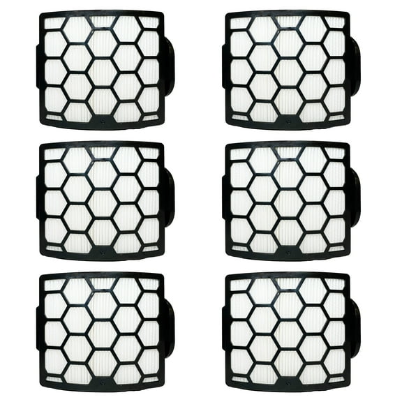 Nispira Premium NV150 Vacuum HEPA Filter for Shark Navigator Pet Plus NV251, NV255, Zero-M Self-Cleaning Brushroll Pro ZU62, ZU62C, ZU60, 1239FT60, 1238FT60 6 Pack