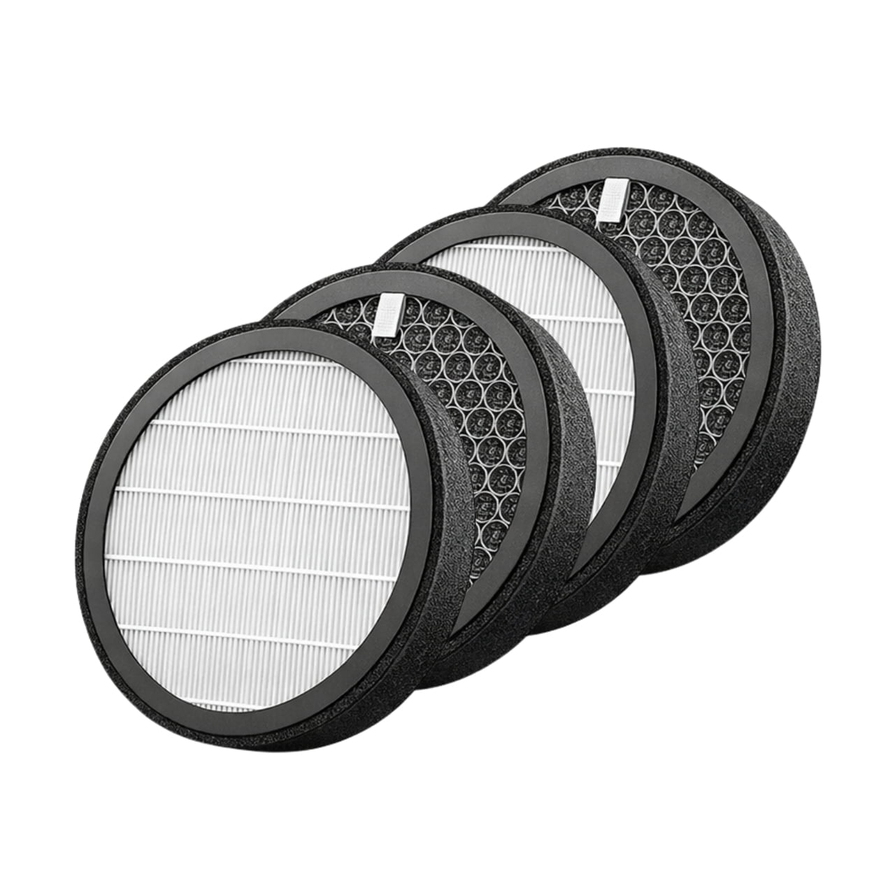 Nispira Replacement Filter for TDBYWAE MB-032 Air Purifier, 3-Stage HEPA Carbon Filter, 4 Pack
