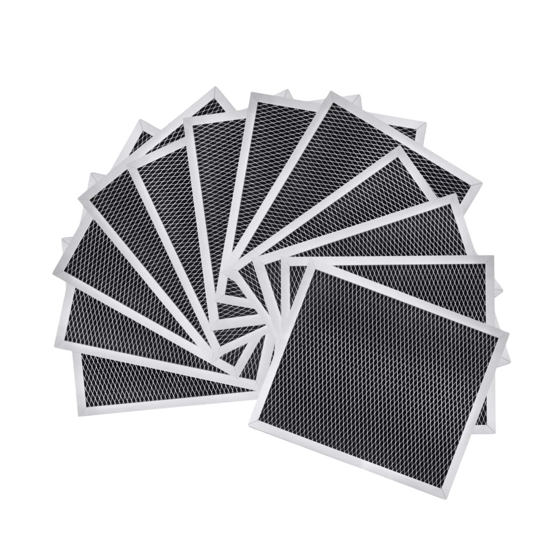 Nispira Replacement Range Hood Grease Filter with Charcoal Compatible with Broan 97007696, S97007696, 6105C, 1172266, 41F. A set of 12 Filters