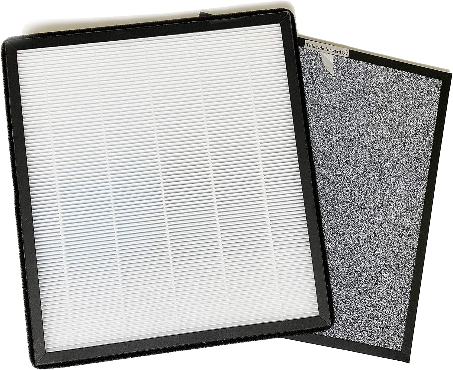 Nispira True HEPA Activated Carbon Filter Replacement Set Compatible with Hathaspace HSP001 Smart True HEPA Air Purifier 5-in-1, A Set of 2 Filters