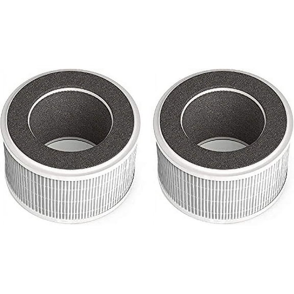 Nispira True HEPA Air Filter Replacement Compatible with Membrane Solutions MSB3 Air Purifier, 2 Packs