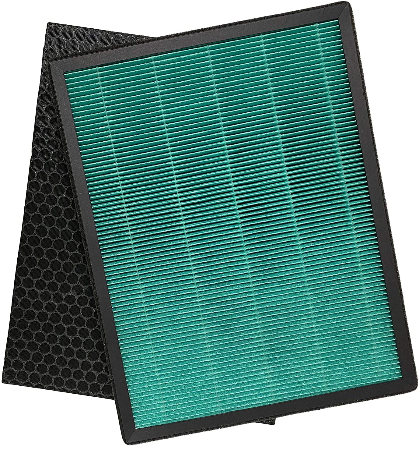 Nispira True HEPA Carbon Filter Replacement Set Compatible with Rabbit Air BioGS 2.0 Ultra Quiet Air Purifier SPA-550A SPA-625A, 1 Set