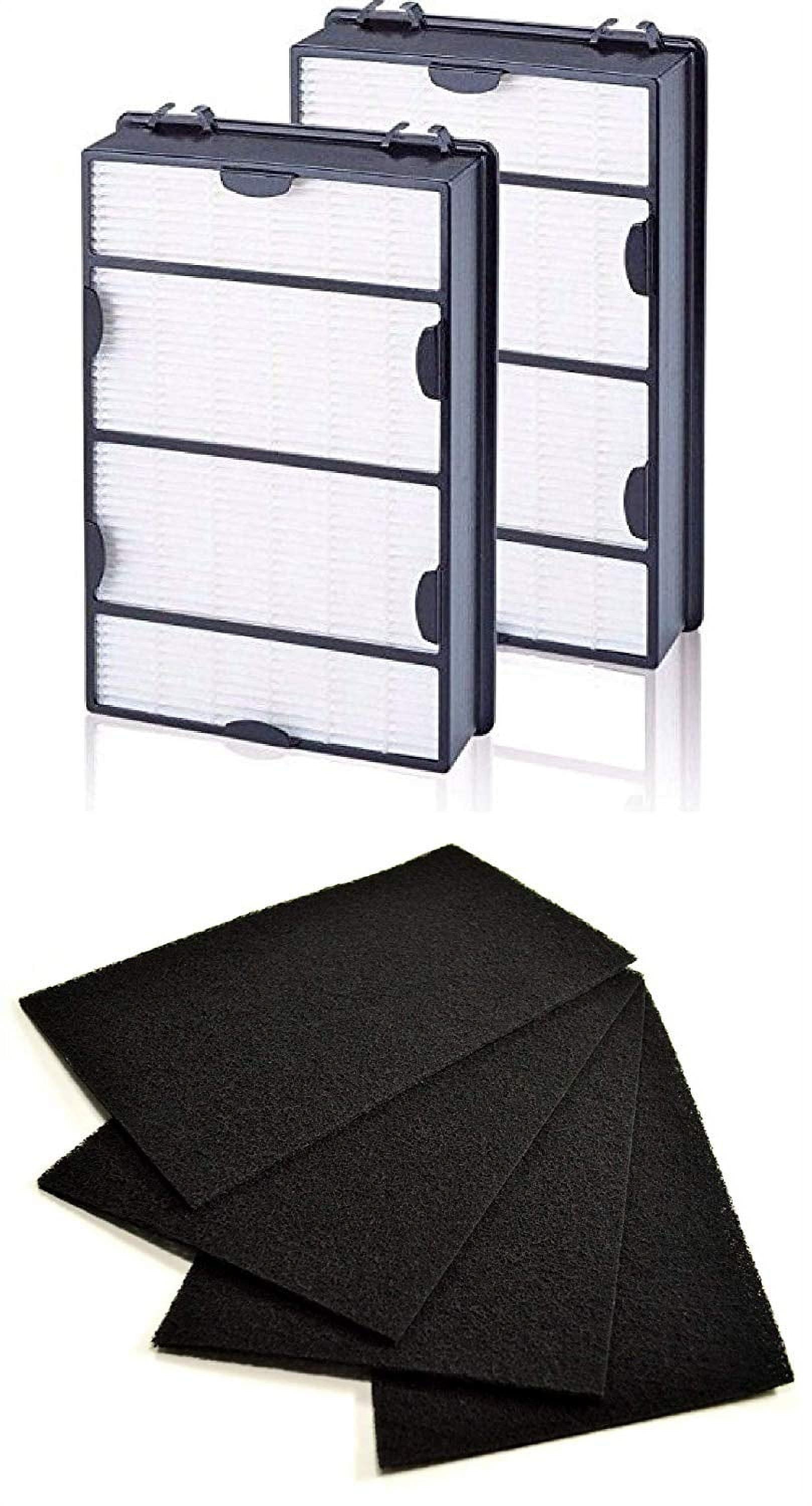 Nispira HAPF600 True HEPA (2) + Carbon Pre Filter Replacement (4) for Holmes HAPF600D HAPF600D-U2 Filter B
