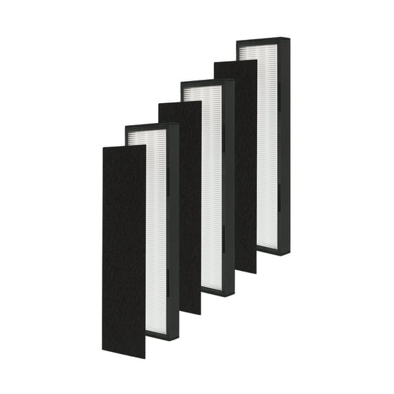 Nispira True HEPA Filter C Replacement for Germ Air Purifier FLT5000 AC5000 AC5250 Black Decker BXAP040 BXAP250 Idylis IAP-GG-125 3 Packs