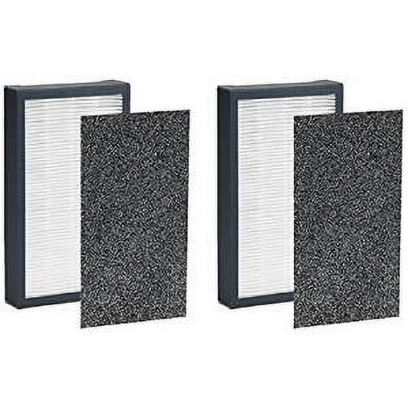 Nispira True HEPA Filter E Replacement Compatible with Germ Air Purifier Model 4100 4150BL 4150P 2 Packs