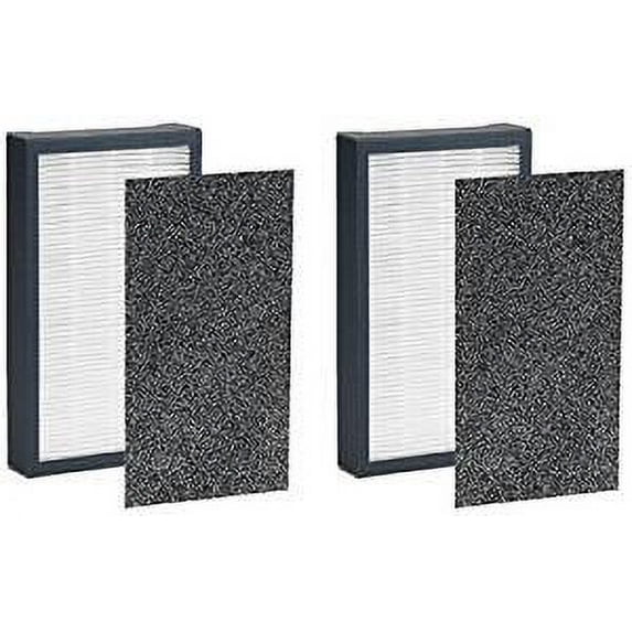 Nispira True HEPA Filter E Replacement Compatible with Germ Air Purifier Model 4100 4150BL 4150P 2 Packs
