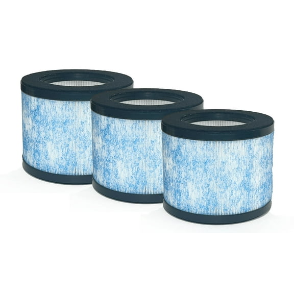 Nispira True HEPA Filter Replacement Compatible with Ibuki Air Purifier C102 MA-01CW, MA-18, Okaysou AirMic4S. 3 Packs