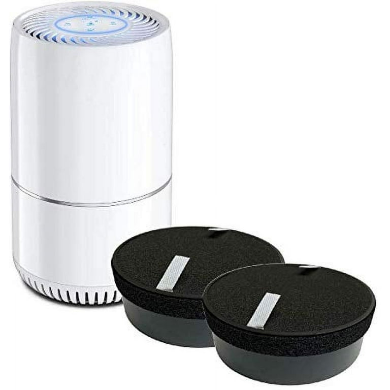 Nispira True HEPA H13 Air Filter Replacement Compatible with hOmeLabs Compact Air Purifier HME020248N with Night Light Office Bedroom 2 Units