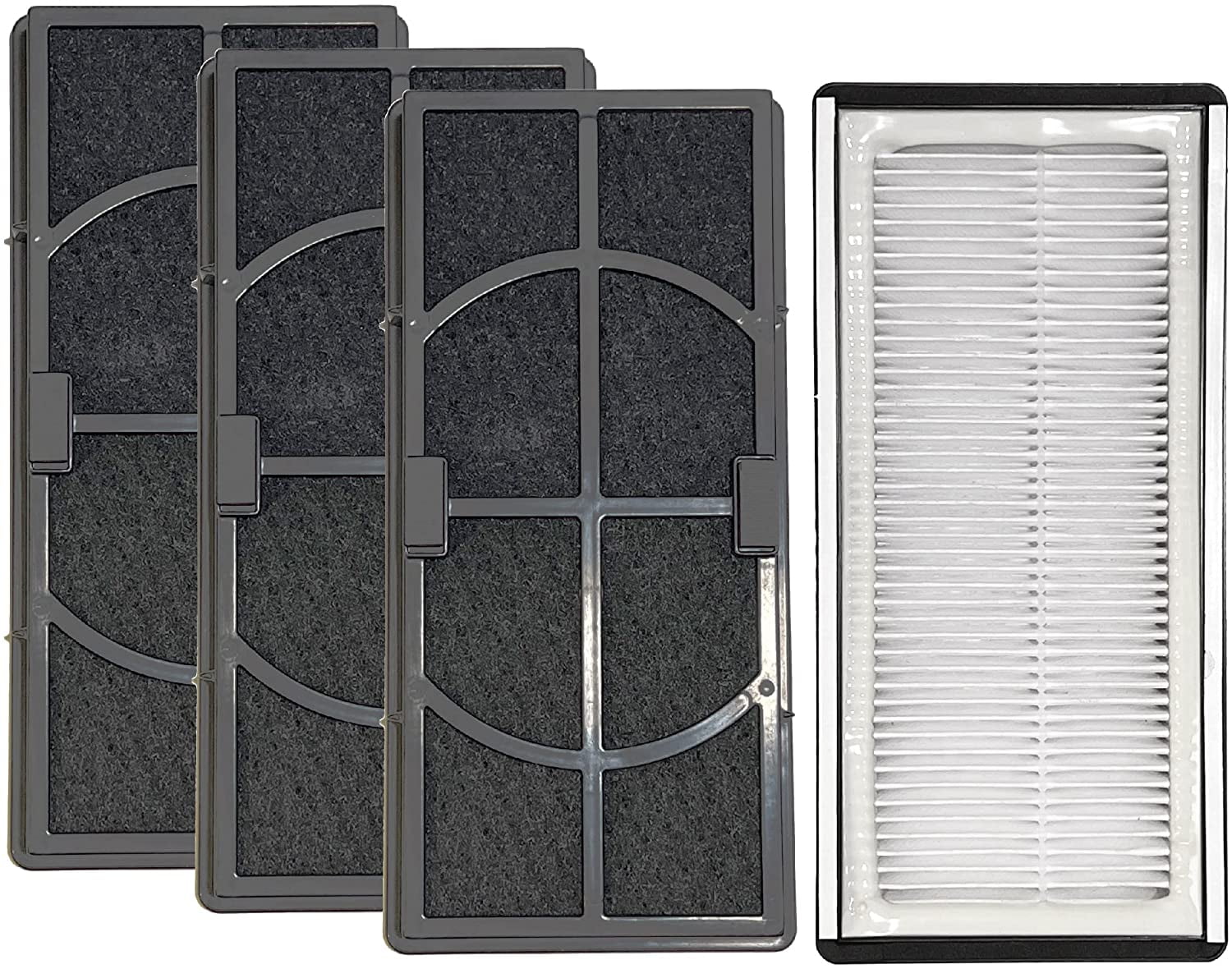 Nispira True HEPA Odor Removal Replacement Filters, Compatible with 3M Filtrete, Honeywell, 4 Packs