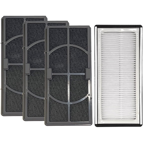 Nispira True HEPA Odor Removal Replacement Filters, Compatible with 3M Filtrete, Honeywell, 4 Packs