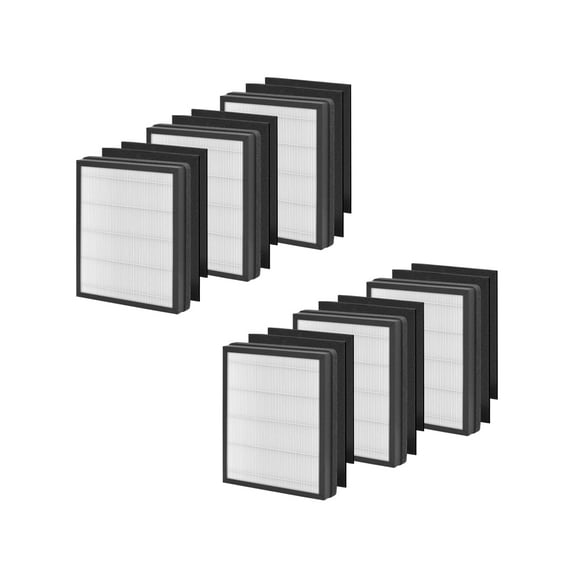 Nispira FAP-C01-A Replacement Filter for Filtrete, IDYLIS AC-2119, IAP-10-100, IAPC-40-140, IAP-10-150, H13 HEPA Activated Carbon 6 Packs