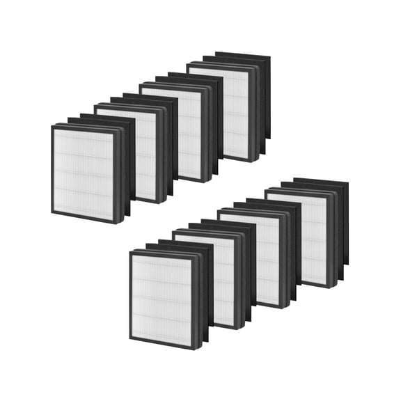 Nispira FAP-C01-A Replacement Filter for Filtrete, IDYLIS AC-2119, IAP-10-100, IAPC-40-140, IAP-10-150, H13 HEPA Activated Carbon 8 Packs