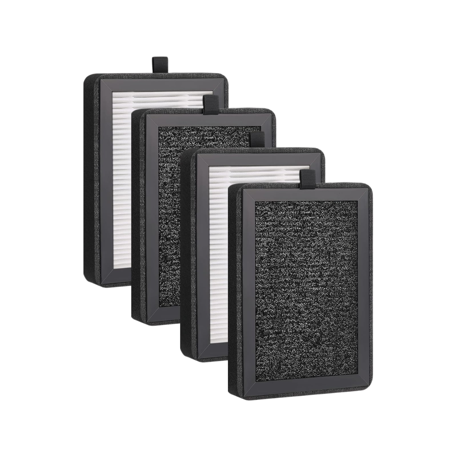 Nispira True HEPA Replacement Filter Compatible with LV-H128 Air Purifier Part LV-H128-RF. 4 Packs