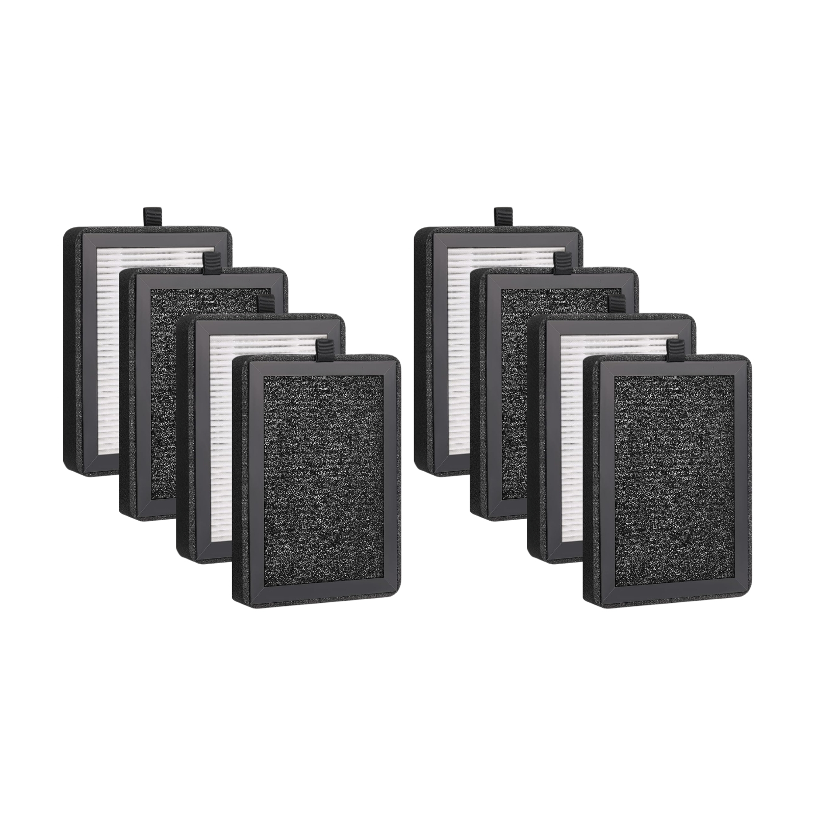Nispira True HEPA Replacement Filter Compatible with LV-H128 Air Purifier Part LV-H128-RF. 8 Packs