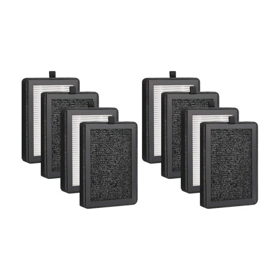 Nispira True HEPA Replacement Filter Compatible with LV-H128 Air Purifier Part LV-H128-RF. 8 Packs