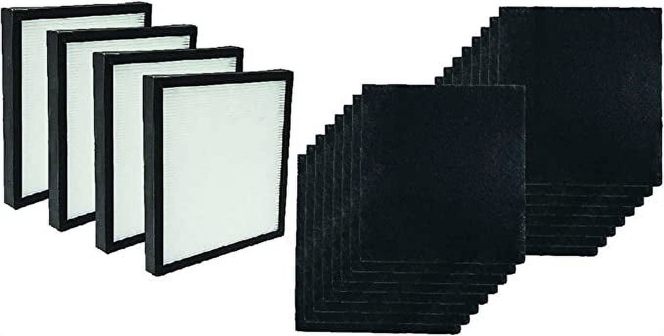 Nispira True HEPA with Activated Carbon Pre Filter Replacement WK01234QPC For Oreck Airvantage WK10002QPC, Plus Pet WK10052QPC Air Purifiers 4 Pack