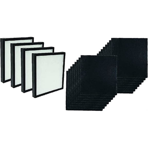 Nispira True HEPA with Activated Carbon Pre Filter Replacement WK01234QPC For Oreck Airvantage WK10002QPC, Plus Pet WK10052QPC Air Purifiers 4 Pack