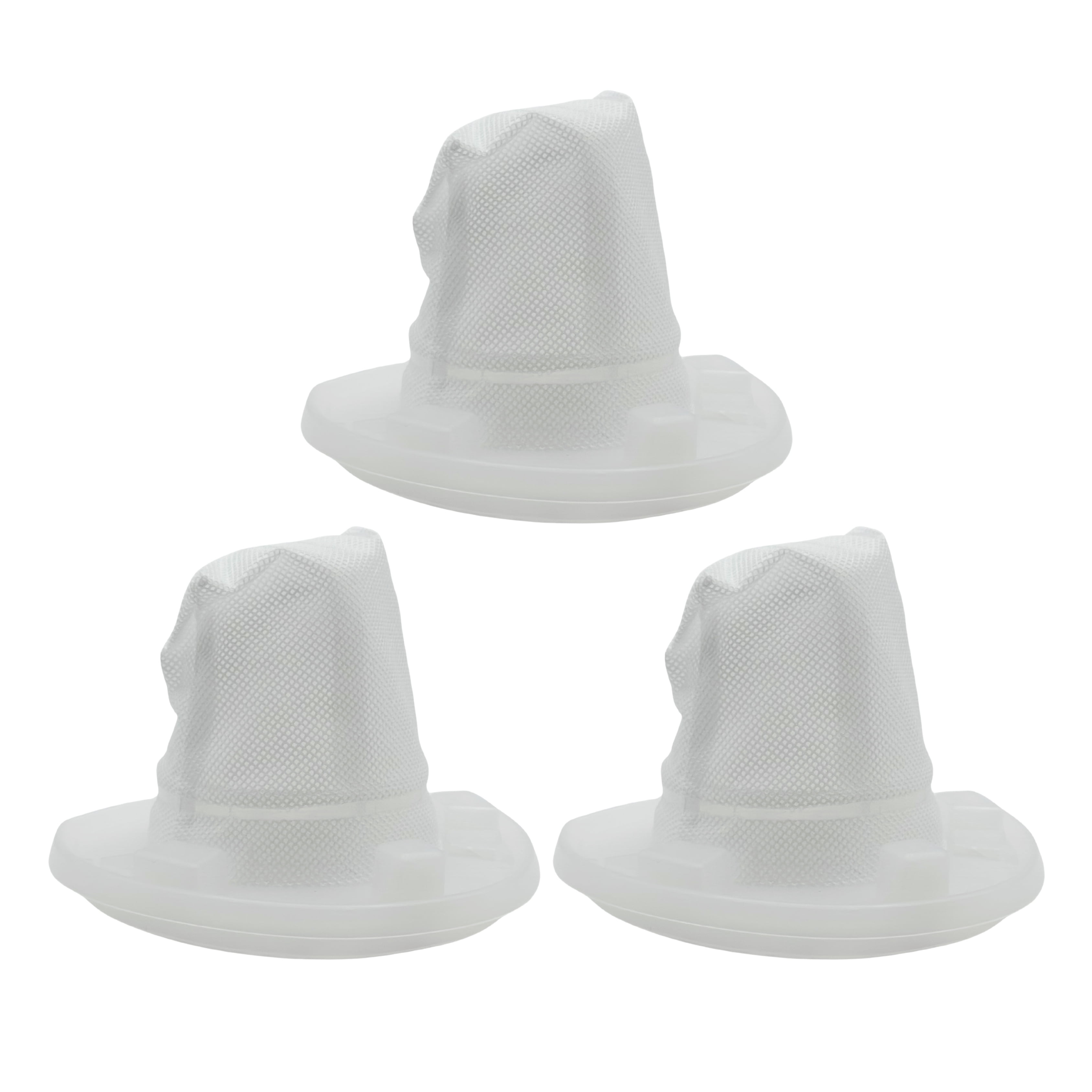 White Plastic Vacuum Cleaner Replacement Filters, 3 Pack