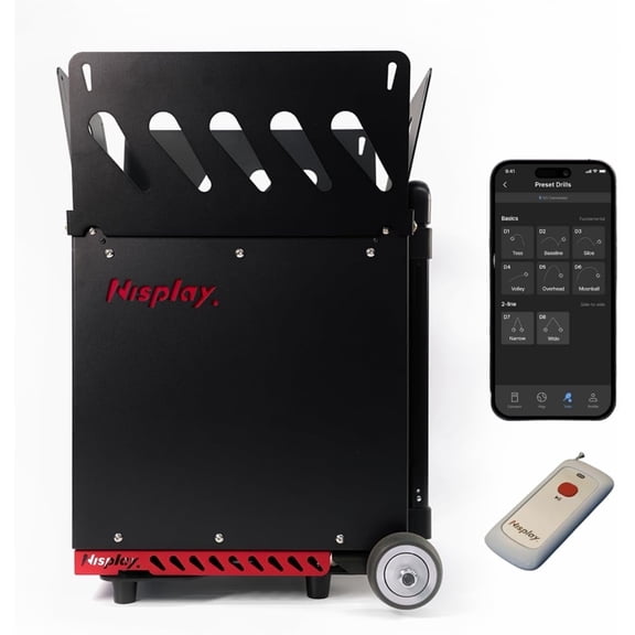 Nisplay N3 - Portable Tennis Ball Machine with App control and horizontal oscillation