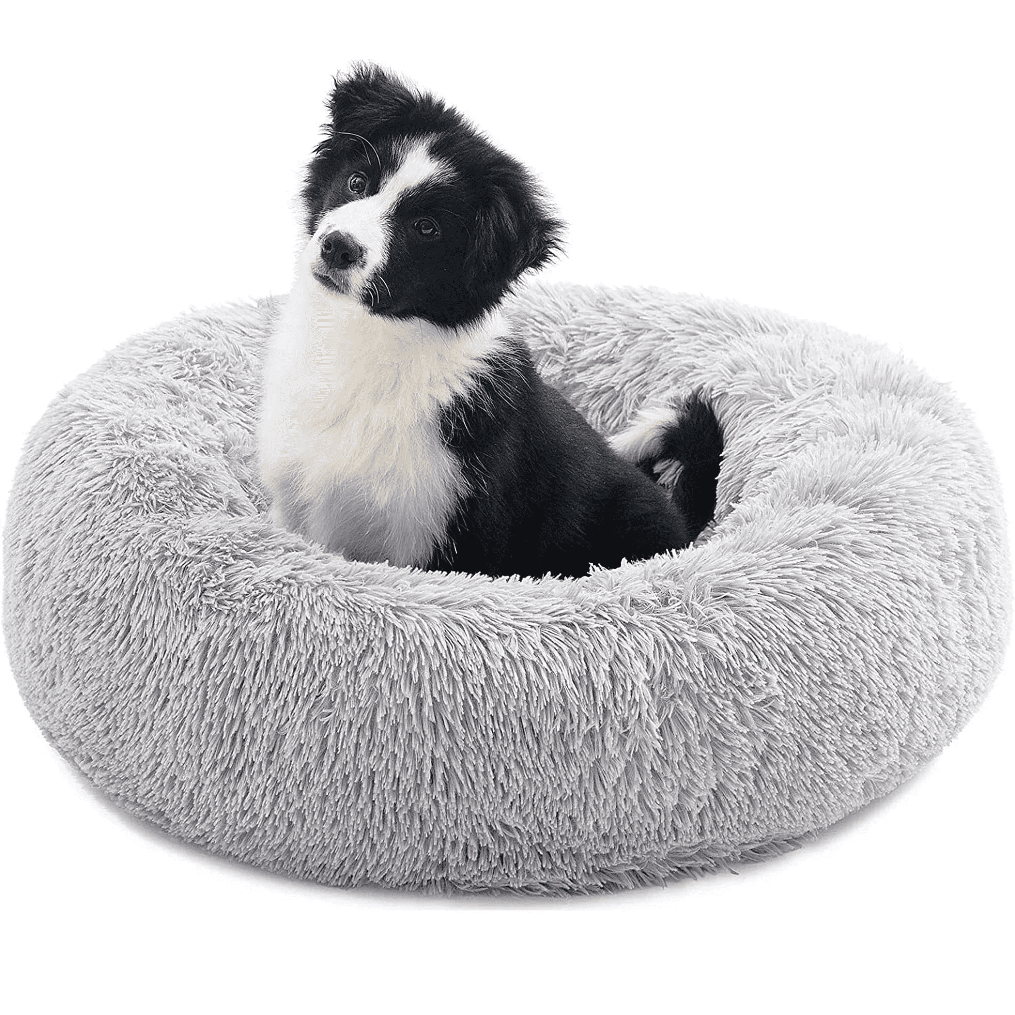 Nisrada Calming Donut Dog Bed Anti-Anxiety, Self W