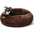 Nisrada Calming Donut Dog Bed AntiAnxiety, Self Warming, Cozy Soft