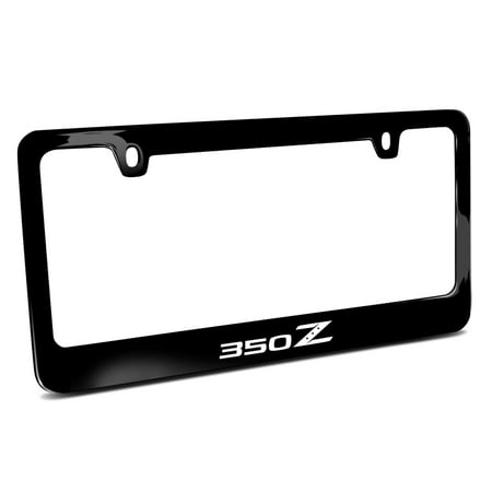 Nissan 350Z Black Metal License Plate Frame