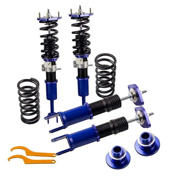 Nissan 350Z/G35 Z33 2003-2008 Coilovers Kit - Adjustable Height Suspension, 61927263 - 1-3" Lowering, Aluminum Top Mounts, 55CrSi Steel Springs