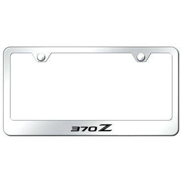 Nissan 370Z Laser Etched Logo Stainless Steel License Plate Frame (Chrome)